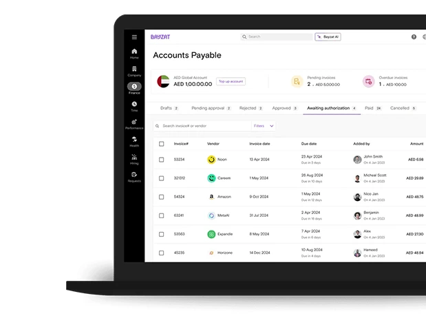 WPS-compliant payroll in Bayzat