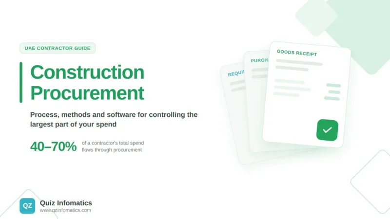 Construction Procurement: Process, Methods and Software for UAE Contractors